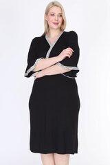 темно-синее коктейльное платье-миди в блестящий горошек цена и информация | Платья | kaup24.ee