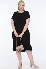 Черное платье больших размеров N207-JU-46/48 цена и информация | Платья | kaup24.ee