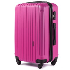Розовый чемодан для ручной клади MERLIN цена и информация | Чемоданы, дорожные сумки | kaup24.ee