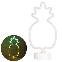 Dekoratiivne LED-lamp Ananass, kollane цена и информация | Праздничные декорации | kaup24.ee
