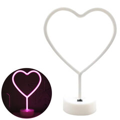 Dekoratiivne juhitud neoonlamp, süda hind ja info | Peokaunistused | kaup24.ee