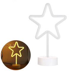 Dekoratiivne LED-lamp Star, kollane hind ja info | Peokaunistused | kaup24.ee