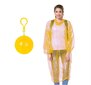 Mantel, vihmakapp karabiiniga pallis - kollane hind ja info | Veekindlad kotid, ümbrised, vihmakeebid | kaup24.ee