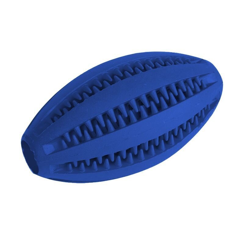 Toy Ball Rugby Teether puhastab koera hambad- mereväe sinine hind ja info | Mänguasjad koertele | kaup24.ee