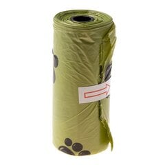 Biolagunevad kotid koerte väljaheite jaoks, 15 tk hind ja info | Hooldusvahendid loomadele | kaup24.ee