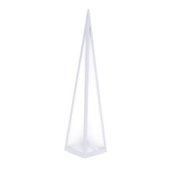 LED-püramiid lamp, 12x12x45 cm, valge цена и информация | Настольные лампы | kaup24.ee