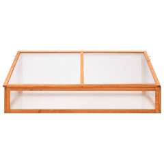 vidaXL kasvuhoone, oranž, 110 x 58,5 x 39 cm, nulupuit hind ja info | Kasvuhooned | kaup24.ee