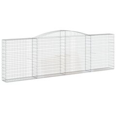 vidaXL kaarekujulised gabioonkorvid 20 tk, 400x30x120/140 cm, raud цена и информация | Вазоны для рассады и пересадки | kaup24.ee