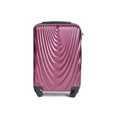 Маленький чемодан для ручной клади PEACOCK бордового цвета цена и информация | Чемоданы, дорожные сумки | kaup24.ee