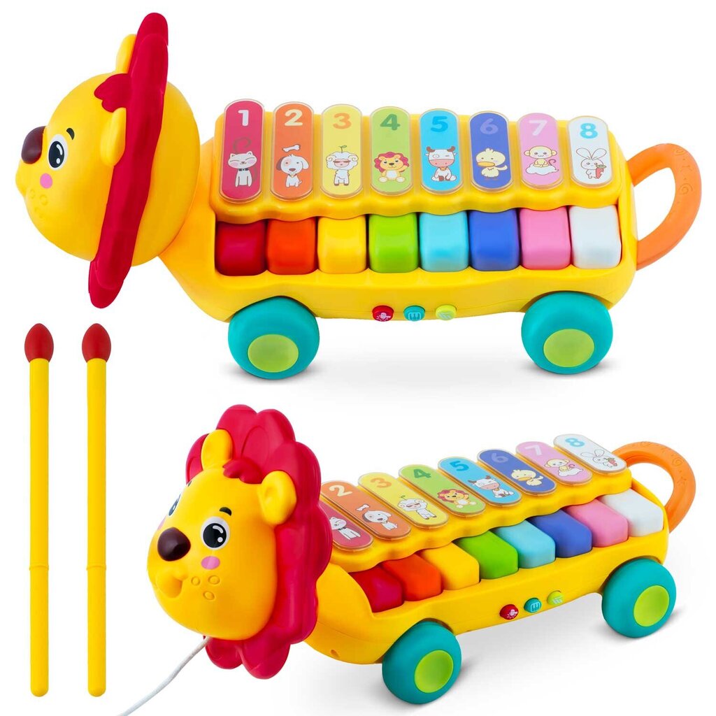 Arendav mänguasi Ricokids Xylophone Lion, RK-740 hind ja info | Imikute mänguasjad | kaup24.ee