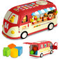 Õppemänguasi Ricokids Buss RK-741, punane hind ja info | Imikute mänguasjad | kaup24.ee