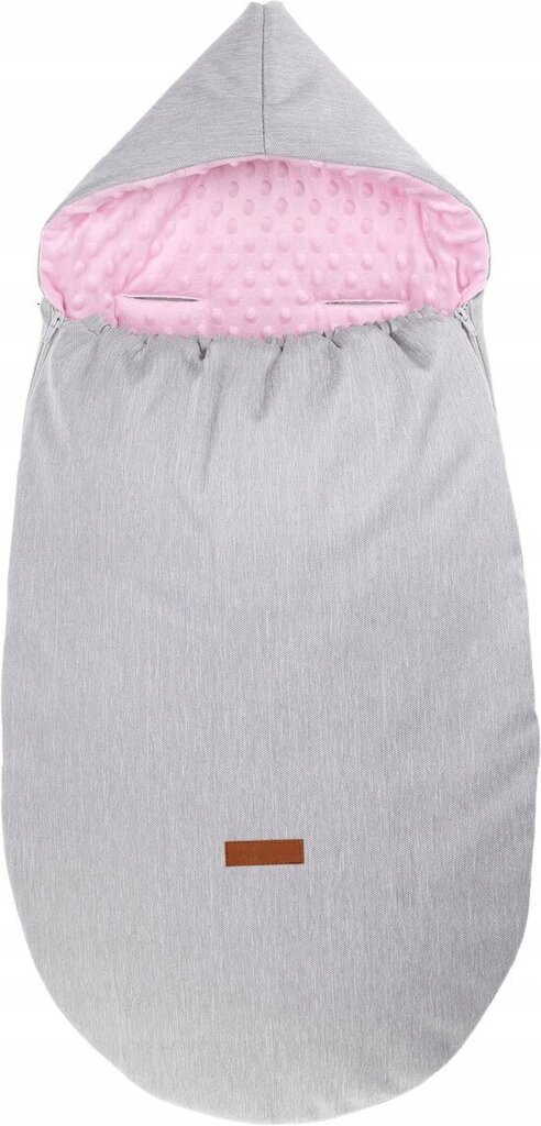 Universaalne magamiskott/ümbrik Babymam, gray/pink, 90x45 cm цена и информация | Vankrite tarvikud | kaup24.ee