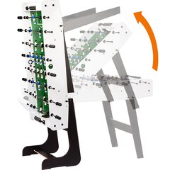 Lauajalgpall kokkupandav, valge, P 121 x L 101 x K 79 cm hind ja info | Lauajalgpall | kaup24.ee