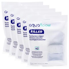 5x AquaFloow Refiller niiskuseabsorber 500 ml koos riputusklambriga - lõhnavaba цена и информация | Осушители воздуха, влагопоглотители | kaup24.ee