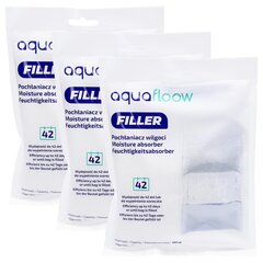 3x AquaFloow Refiller niiskuseabsorber 500 ml koos riputusklambriga - lõhnavaba цена и информация | Осушители воздуха, влагопоглотители | kaup24.ee