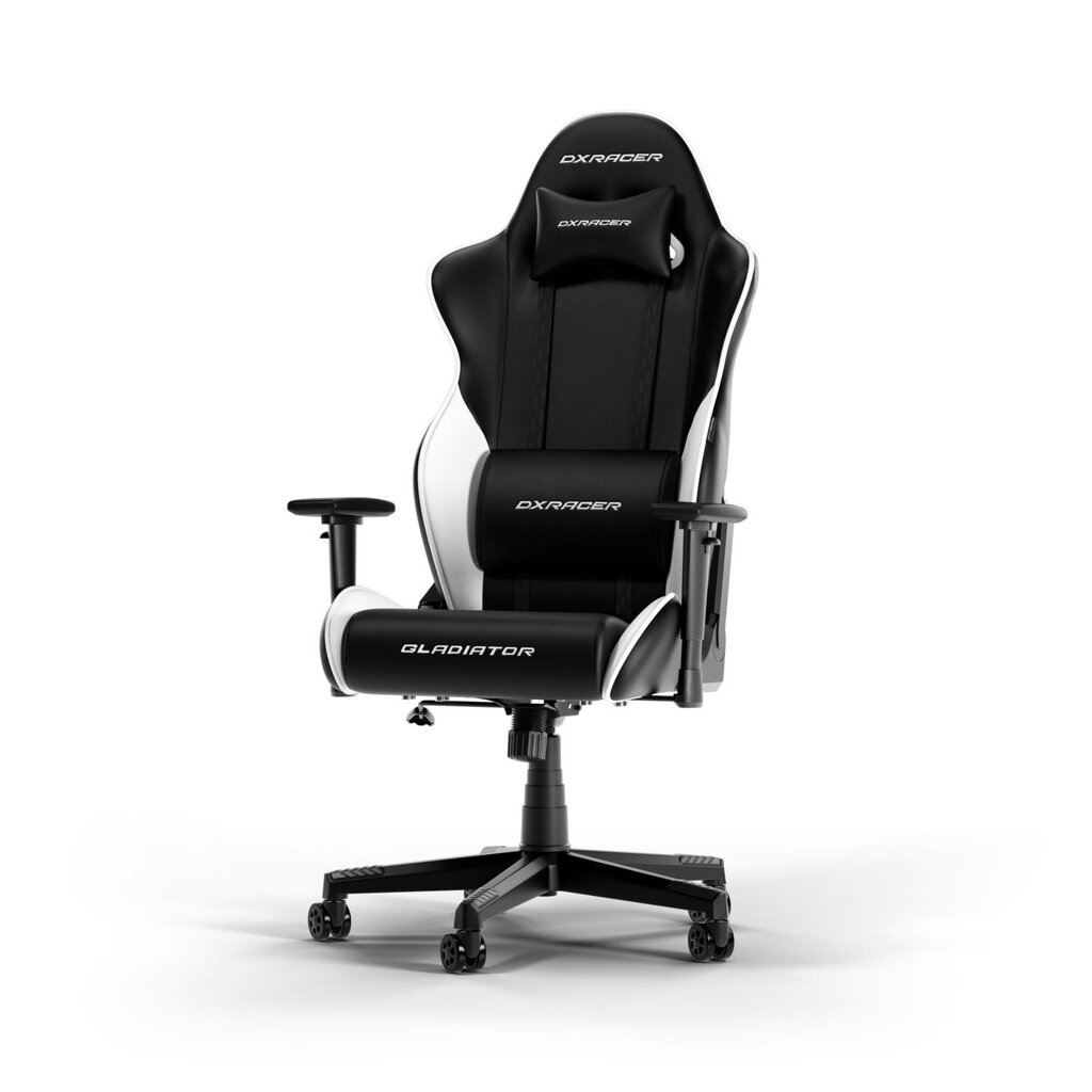 Игровое кресло DXRACER Gladiator Series L N23 черный/белый цена | kaup24.ee