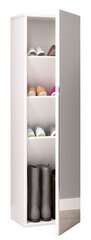 Шкаф для обуви деревянный VCM Sipos l с зеркалом, белый цена и информация | Полки для обуви, банкетки | kaup24.ee