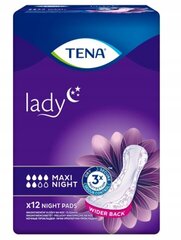 Прокладки урологические Tena Lady Maxi Night, 12 шт цена и информация | Подгузники, прокладки, одноразовые пеленки для взрослых | kaup24.ee