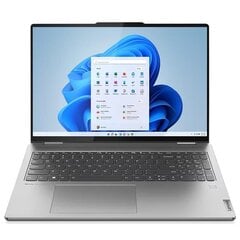 Lenovo Yoga 7 16ARP8, 16'', touch, WUXGA, Ryzen 5, 16 GB, 512 GB, Radeon 660M, SWE, arctic gray - Notebook цена и информация | Ноутбуки | kaup24.ee