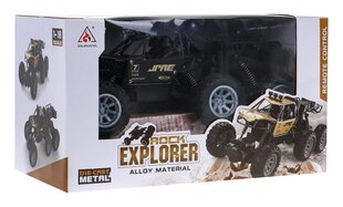 Rock Explorer kaugjuhtimispuldiga auto, must hind ja info | Poiste mänguasjad | kaup24.ee