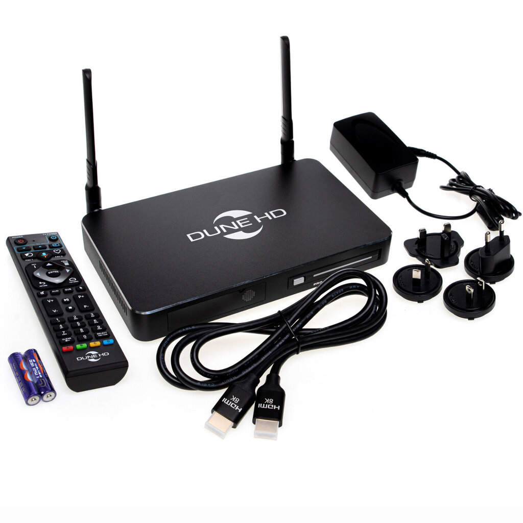 Meediamängija ja Android TV Box Dune HD Pro One 8K Plus, 2,5" HDD riiul, 8+64 GB, 1Gbit, WiFi6 hind ja info | Meediamängijad ja tarvikud | kaup24.ee