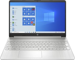 HP 15s-eq2134nw AMD Ryzen 7 5700U, RAM 8GB, 512 SSD Radeon RX Vega 8, Windows 11, Silver цена и информация | Записные книжки | kaup24.ee