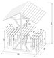 Aiamööbel katusealusega süvaimmutatud puidust цена и информация | Aialauad | kaup24.ee