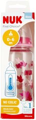 Klaaspudel Nuk First Choise+, 0-6 kuud, 240 ml hind ja info | Lutipudelid ja aksessuaarid | kaup24.ee