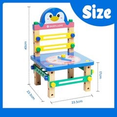 DIY Nukdey mänguasjapink ja puidust tööriistakast hind ja info | Arendavad mänguasjad | kaup24.ee