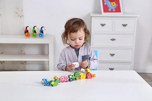 Деревянные блоки «Ферма» Andreu Toys TKB510-B, 31 x 4 x 4 см цена и информация | Развивающие игрушки и игры | kaup24.ee