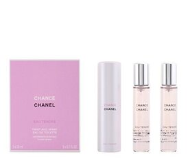 Chanel Chance Eau Tendre Twist and Spray EDT naistele 3x20 ml цена и информация | Женские духи | kaup24.ee