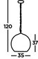 Searchlight rippvalgusti Sagittarius 1783-3SM hind ja info | Rippvalgustid | kaup24.ee