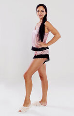 Etude Shorts “Melisa” 22207/ roosa+ must pits hind ja info | Öösärgid, pidžaamad | kaup24.ee