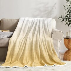 Pleed Holavida, 150 cm x 100 cm, kollane цена и информация | Покрывала, пледы | kaup24.ee