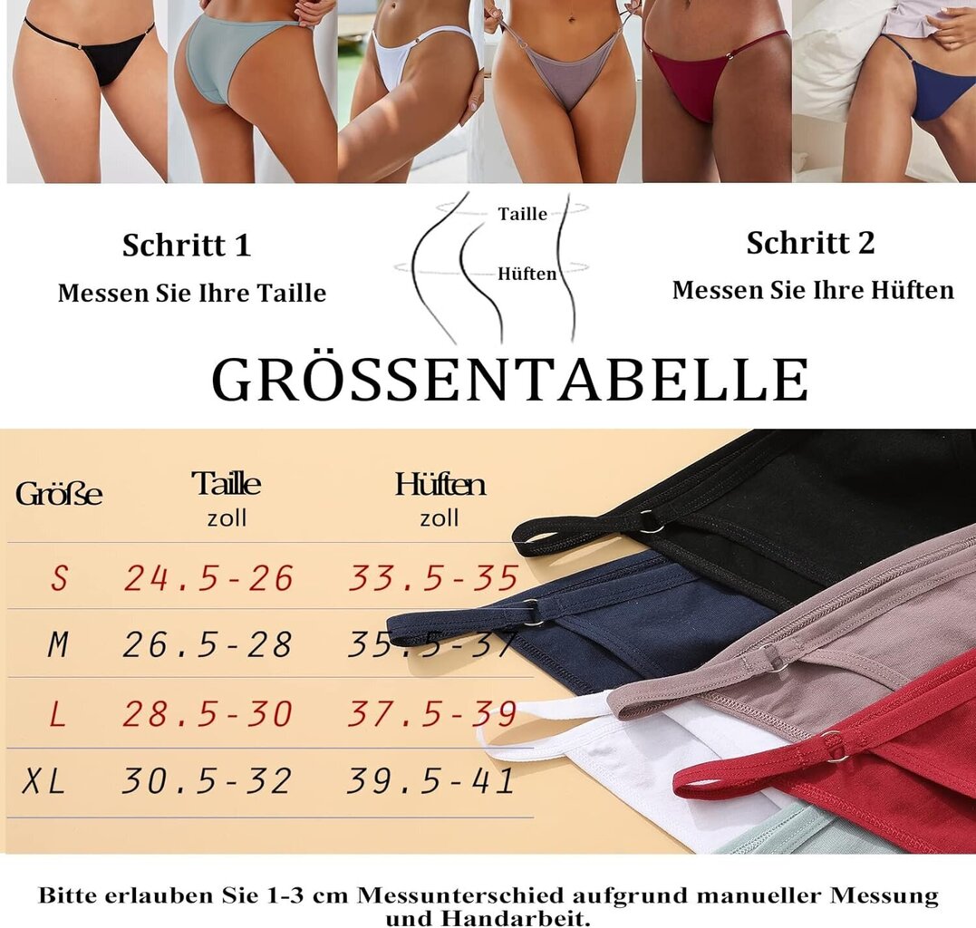 Aluspüksid naistele BeReady, 6 tk, mitmevärvilised hind ja info | Naiste aluspüksid | kaup24.ee