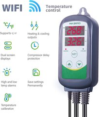 Digitaalne termostaat Inkbird, ITC-308 Wi-Fi hind ja info | INKBIRD Sanitaartehnika, remont, küte | kaup24.ee