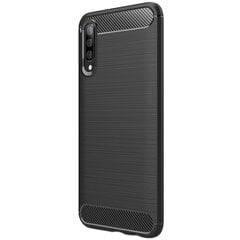 „Carbon“ твердый силиконовый чехол (TPU) - черный (Galaxy A50 / A50s / A30s) цена и информация | Чехлы для телефонов | kaup24.ee