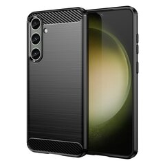 „Carbon“ твердый силиконовый чехол (TPU) - черный (Galaxy S24+) цена и информация | Чехлы для телефонов | kaup24.ee