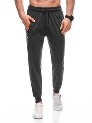 спортивные брюки мужские p1445 - темно-серые 124536-7 цена и информация | Мужская спортивная одежда | kaup24.ee