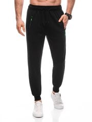 мужские спортивные штаны p1445 - черные 124535-7 цена и информация | Мужская спортивная одежда | kaup24.ee