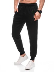 мужские спортивные штаны p1445 - черные 124535-7 цена и информация | Мужская спортивная одежда | kaup24.ee