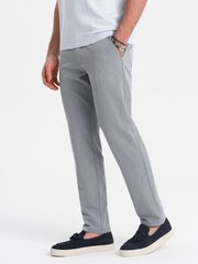 элегантные мужские брюки чинос классического кроя - светло-серые v1 om-pacp-0191 124481-7 цена и информация | Мужские брюки | kaup24.ee