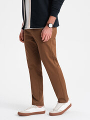 Мужские брюки чинос классического кроя с мягкой текстурой — карамель v3 om-pacp-0190 124478-7 цена и информация | Мужские брюки | kaup24.ee