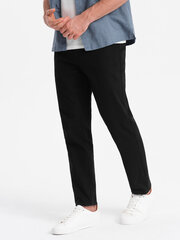 Мужские брюки-чиносы узкого кроя - черный v4 om-pacp-0186 124465-7 цена и информация | Мужские брюки | kaup24.ee