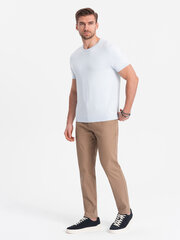 Мужские брюки-чиносы узкого кроя - светло-коричневые v2 om-pacp-0186 124464-7 цена и информация | Мужские брюки | kaup24.ee