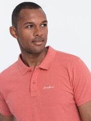 Рубашка-поло из пике - коралловый v6 s1746 124423-7 цена и информация | Мужские футболки | kaup24.ee