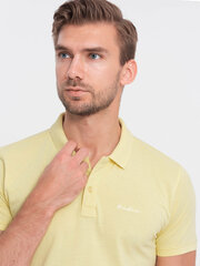 Рубашка-поло трикотажной вязки пике - желтая v4 s1746 124421-7 цена и информация | Meeste T-särgid | kaup24.ee