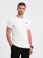 T-särk meestele Ombre Clothing 124341-7, valge hind ja info | Meeste T-särgid | kaup24.ee