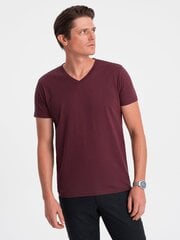 T-särk meestele Ombre Clothing, punane hind ja info | Meeste T-särgid | kaup24.ee