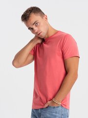 T-särk meestele Ombre Clothing, roosa hind ja info | Meeste T-särgid | kaup24.ee